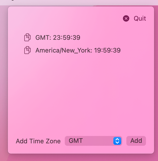 We can add one borderless button for each row in our list.