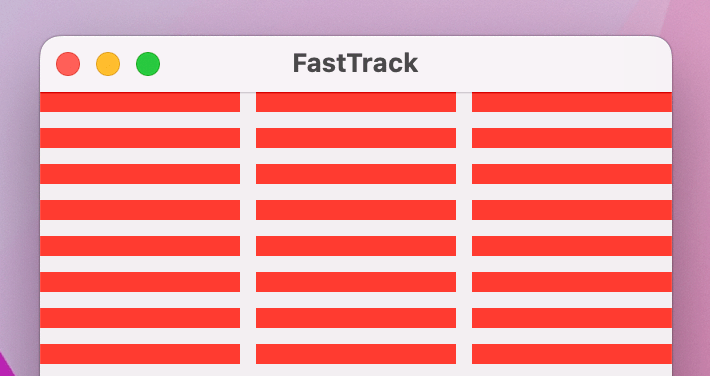 Three columns of red rectangles.